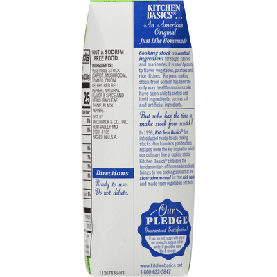 Kitchen Basics® Unsalted Vegetable Stock