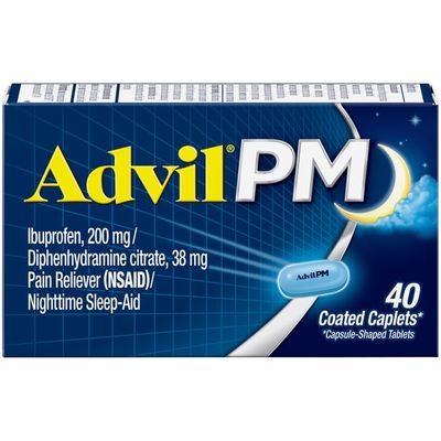 Advil PM Pain Reliever and Sleep Aid, PM Pain Reliever and Sleep Aid