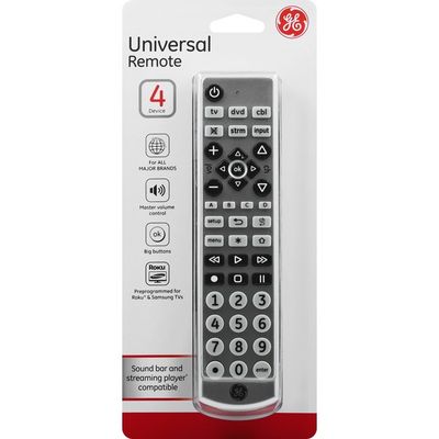 GE Remote, Universal, 4 Device