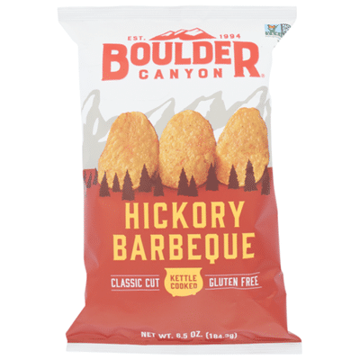 Boulder Canyon Kettle Cooked Potato Chips Hickory Barbeque