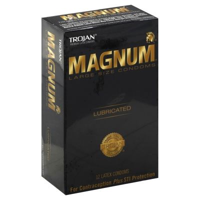 Trojan Magnum Large Size Lubricated Latex Condoms