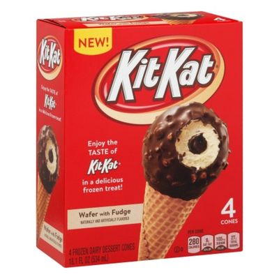 Kit Kat Frozen Dairy Dessert Cone Variety Pack
