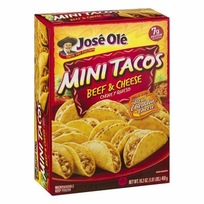 José Olé Mini Tacos, Beef & Cheese