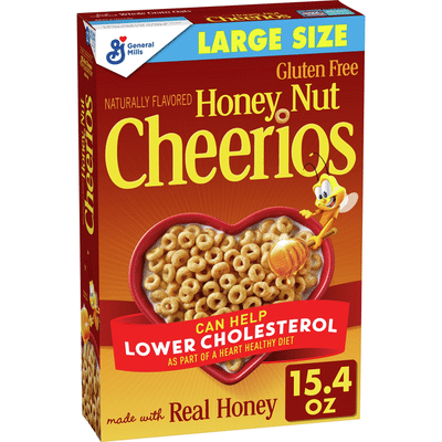 Honey Nut Cheerios Cereal with Oats, Gluten Free