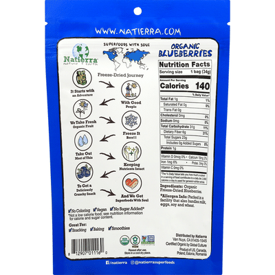 Natierra Organic Freeze-Dried Blueberries