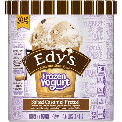 Edy's/dreyer's Salted Caramel Pretzel Frozen Yogurt