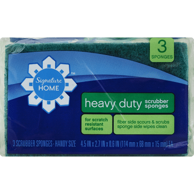 Signature Home Sponges, Scrubber, Heavy Duty