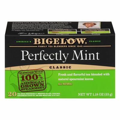 Bigelow Tea, Perfectly Mint, Classic, Tea Bags