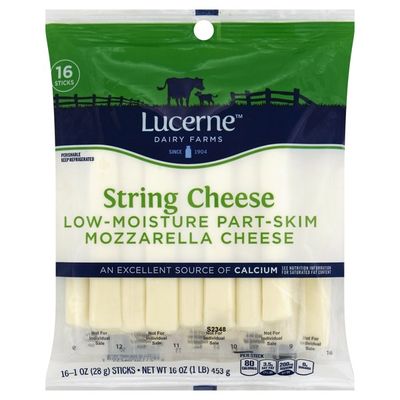 Lucerne Mozzarella Low-moisture Part-skim String Cheese Sticks