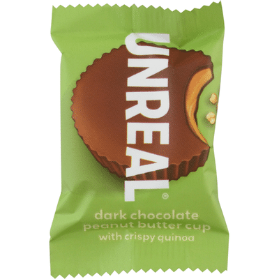 UNREAL Peanut Butter Cup with Crispy Quinoa, Dark Chocolate