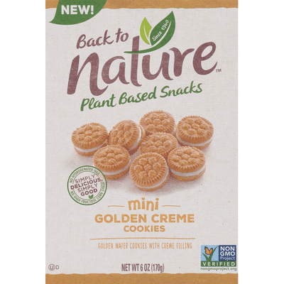 Back To Nature Cookies Golden Creme Mini 6 Oz Instacart