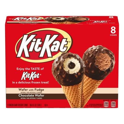 Kit Kat Frozen Dairy Dessert Cone Variety Pack