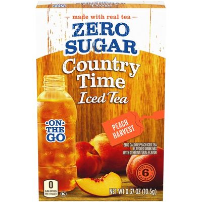 Country Time Peach Harvest Iced Tea Naturally Flavored Powdered Drink Mix