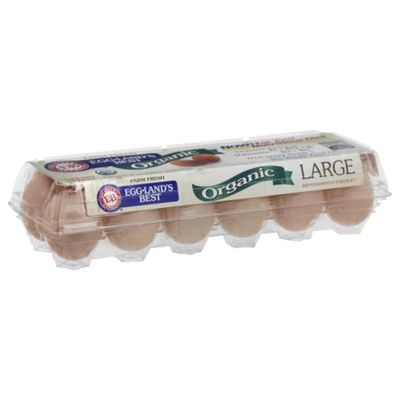 Eggland's Best Organic Cage Free Grade A Brown Eggs Large