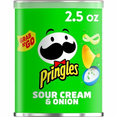 Pringles Potato Crisps Chips, Lunch Snacks, Office and Kids Snacks, Sour Cream and Onion