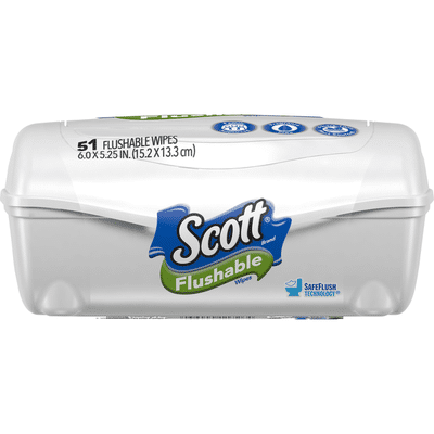 Scott Flushable Wipes