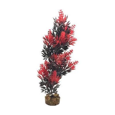 Petco Red Bush Plant Plastic Aquarium Plant