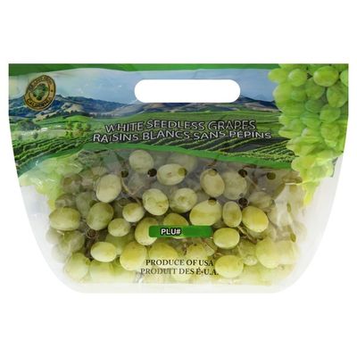 Produce Grapes, White, Seedless
