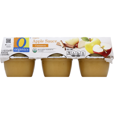 O Organics Apple Sauce, Organic, Cinnamon