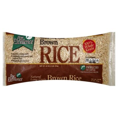 Par Excellence Rice, Brown, Natural, Long Grain
