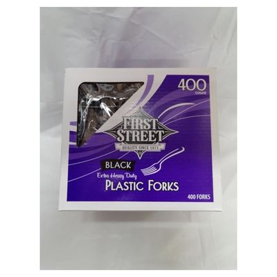 First Street Extra Heavy Duty Black Forks