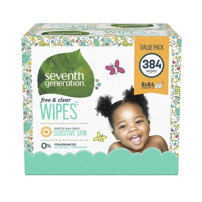 Seventh Generation Baby Wipes With Flip-top Dispenser Free & Clear