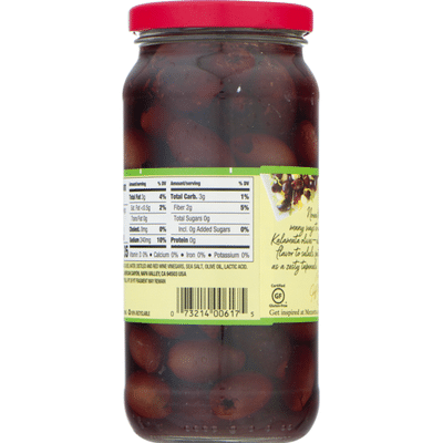 Mezzetta Olives, Kalamata, Greek, Pitted