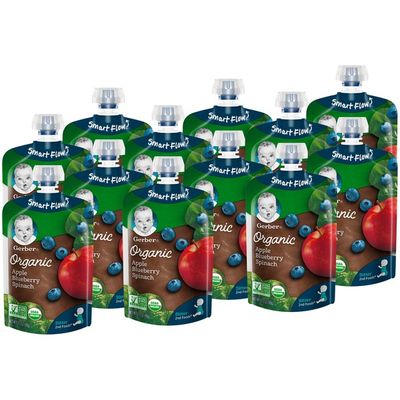 Gerber 2nd Foods Organic Apple Blueberry Spinach Baby Food