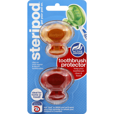 Steripod Toothbrush Protector, Active Vapors
