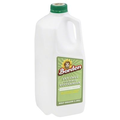 Borden Buttermilk, Cultured, Fat Free