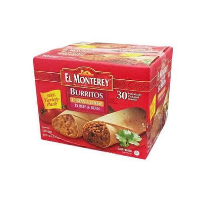 El Monterey Bean & Cheese & Beef & Bean Variety Pack Burritos