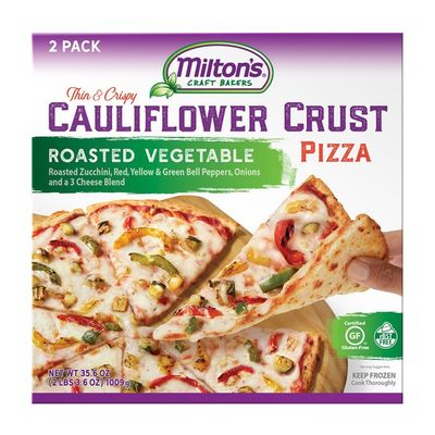 Milton's Craft Bakers Roasted Vegetable Thin & Crispy Cauliflower Crust Pizza