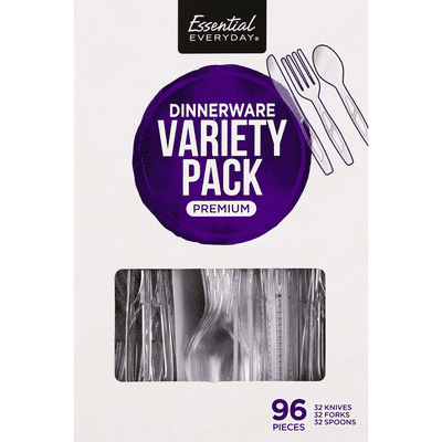 Essential Everyday Dinnerware, Premium, Variety Pack