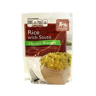Food Lion Chicken & Broccoli Rice with sauce