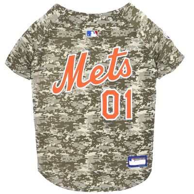 Pets First Large MLB New York Mets Camo Dog Jersey