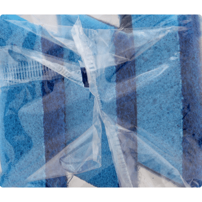 Brillo Scrub Sponge, No Scratch, Estracell, 3 Pack