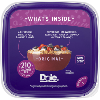 Dole Original Acai Bowls Blend With Fruit and Granola