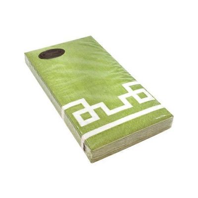 Caspari Triple-Ply Napkins Rive Gauche Moss Green