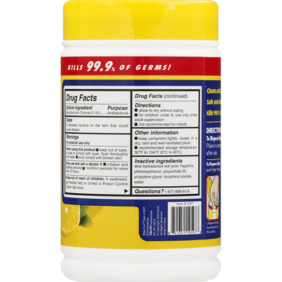 Wipe Out Hand Wipes, Antibacterial, Fresh Scent
