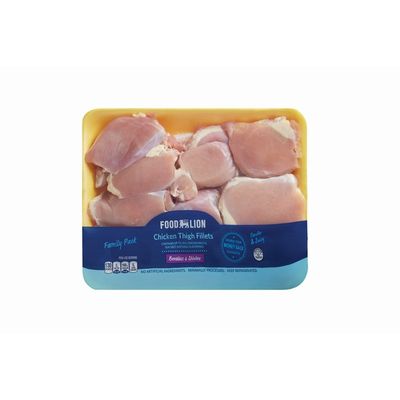 Food Lion Boneless Skinless Thighs Value Pack