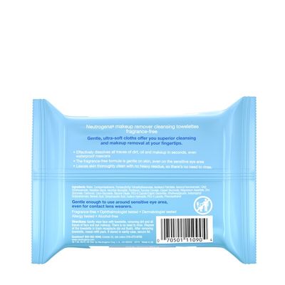 Neutrogena® Makeup Remover Cleansing Towelettes, Fragrance Free