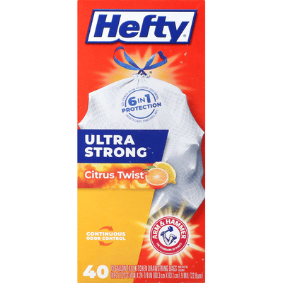 Hefty Citrus Twist Tall Kitchen Drawstring Bags
