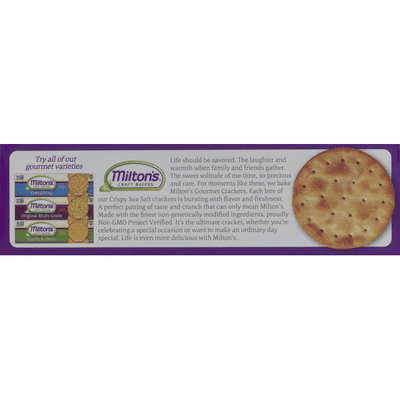 Milton's Craft Bakers Baked Crackers Crispy Sea Salt