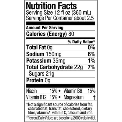 Powerade Orange, Ion4 Electrolyte Enhanced Fruit Flavored Sports Drink W/ Vitamins B3, B6, And B12, Replenish Sodium, Calcium, Potassium, Magnesium