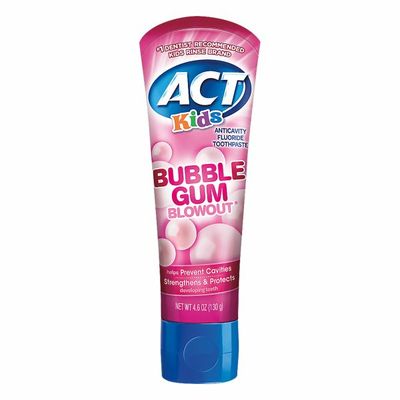 ACT Toothpaste, Anticavity Flouride, Bubble Gum Blowout