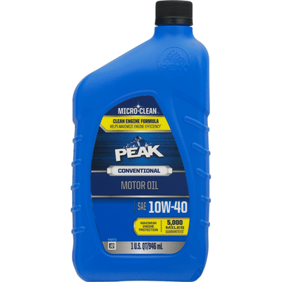 PEAK Motor Oil, SAE 10W-40, Conventional