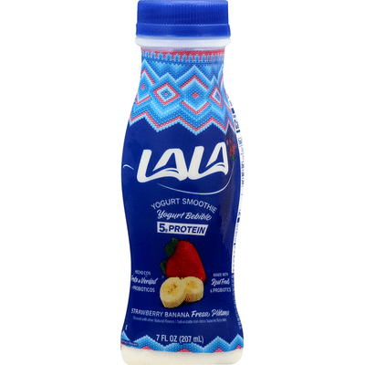 LALA Strawberry Banana Yogurt Smoothie with Probiotics