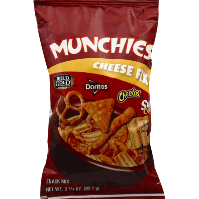 MUNCHIES Rold Gold Doritos Cheetos Sun Chips Cheese Fix Snack Mix (3.25 ...