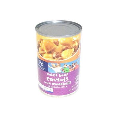 Kroger Mini Beef Ravioli With Meatballs In Tomato Sauce