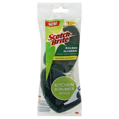 Scotch-Brite Scrubber Refills, Heavy Duty, Kitchen